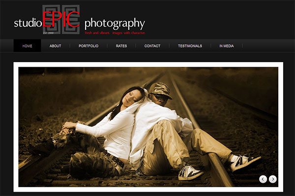 portfolio image 6 - scrren capture of home page